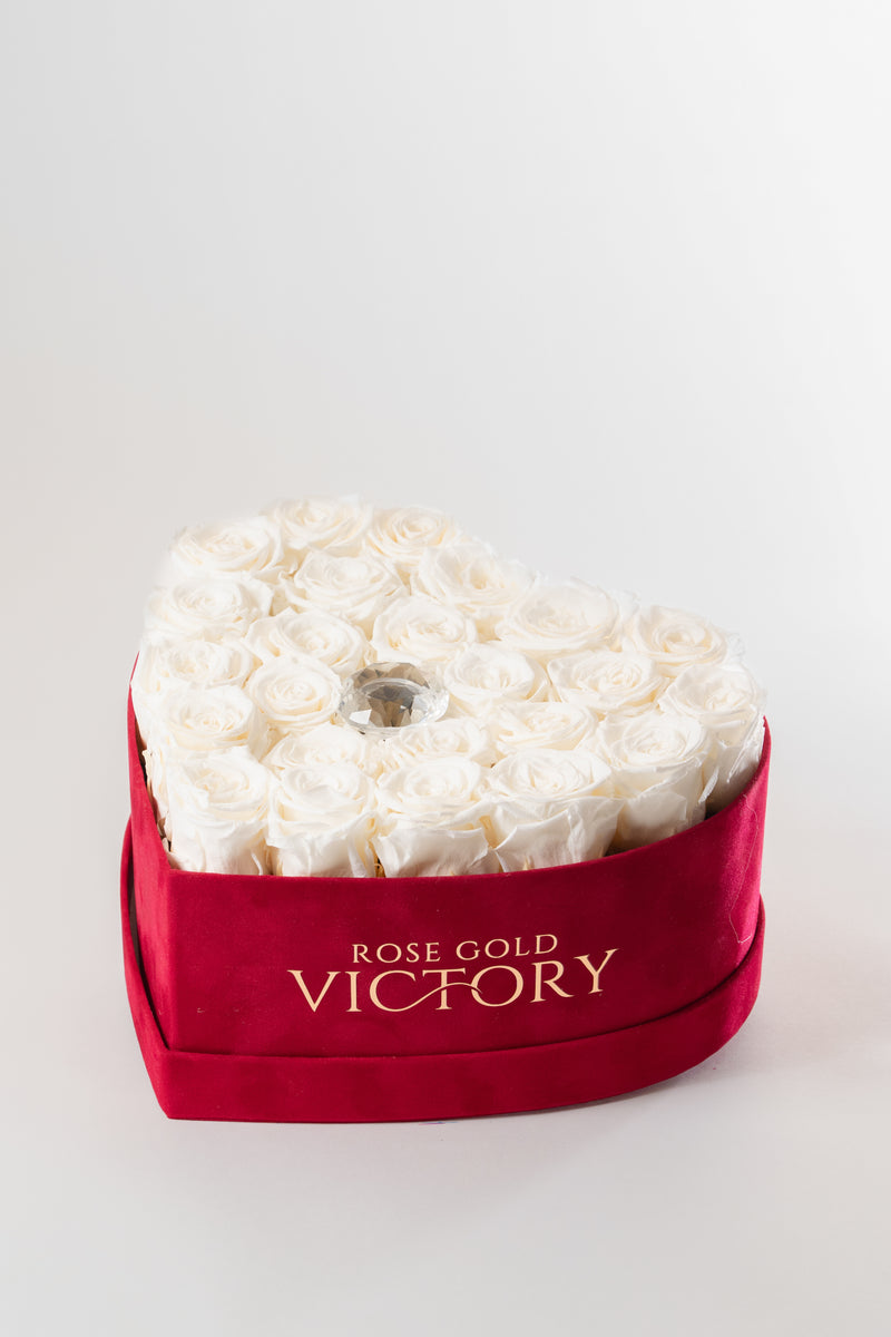 White Roses in Red Heart Box (LG)