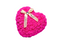 HOT PINK- ROSE HEART WITH GIFT BOX