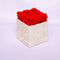 Red Roses in White Square (SM)