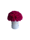 Hot Pink - Mini Bouquet of Roses in Black Box