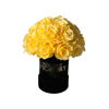 Yellow - Mini Bouquet of Rose in Black Box