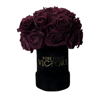 Burgundy - Mini Bouquet of Rose in Black Box