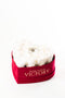 White Roses in Red Heart Box (MD)